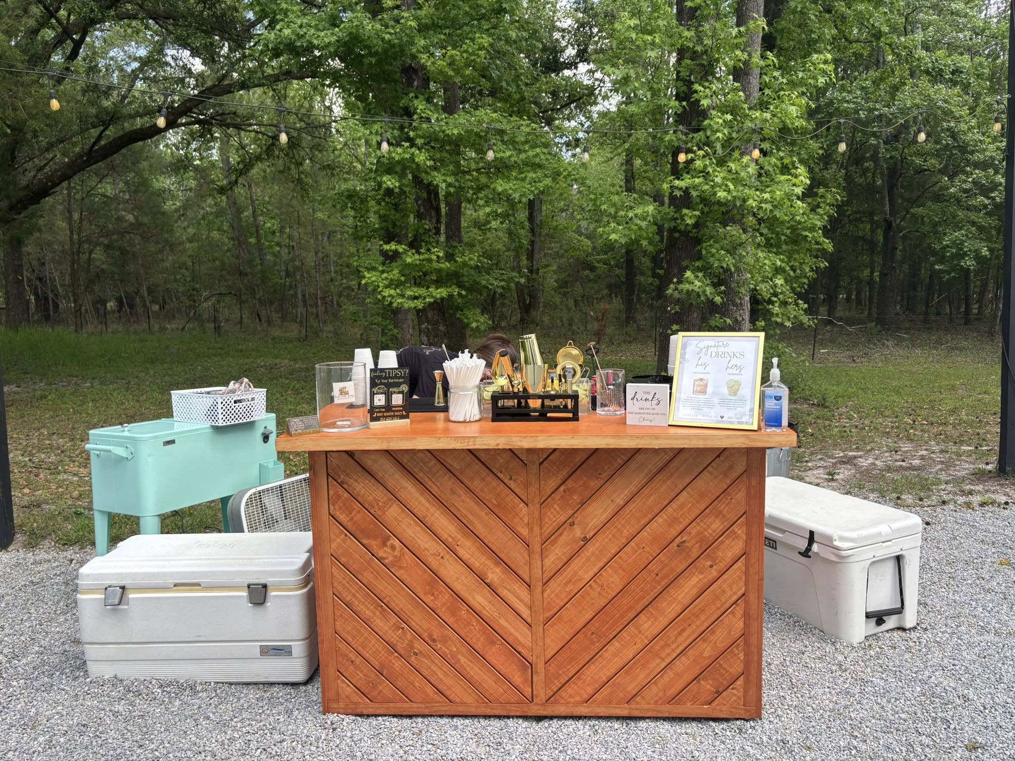 Portable Wooden Bar